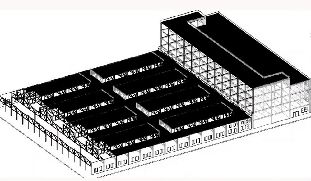 3-D Model of the historical building “Nevskaya Melnitsa” created by Antonina Imyaminova for Guilia Gamba’s design project